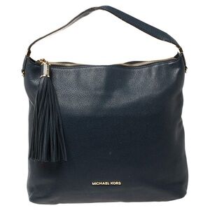 MICHAEL Michael Kors Navy Blue Leather Large Weston Hobo